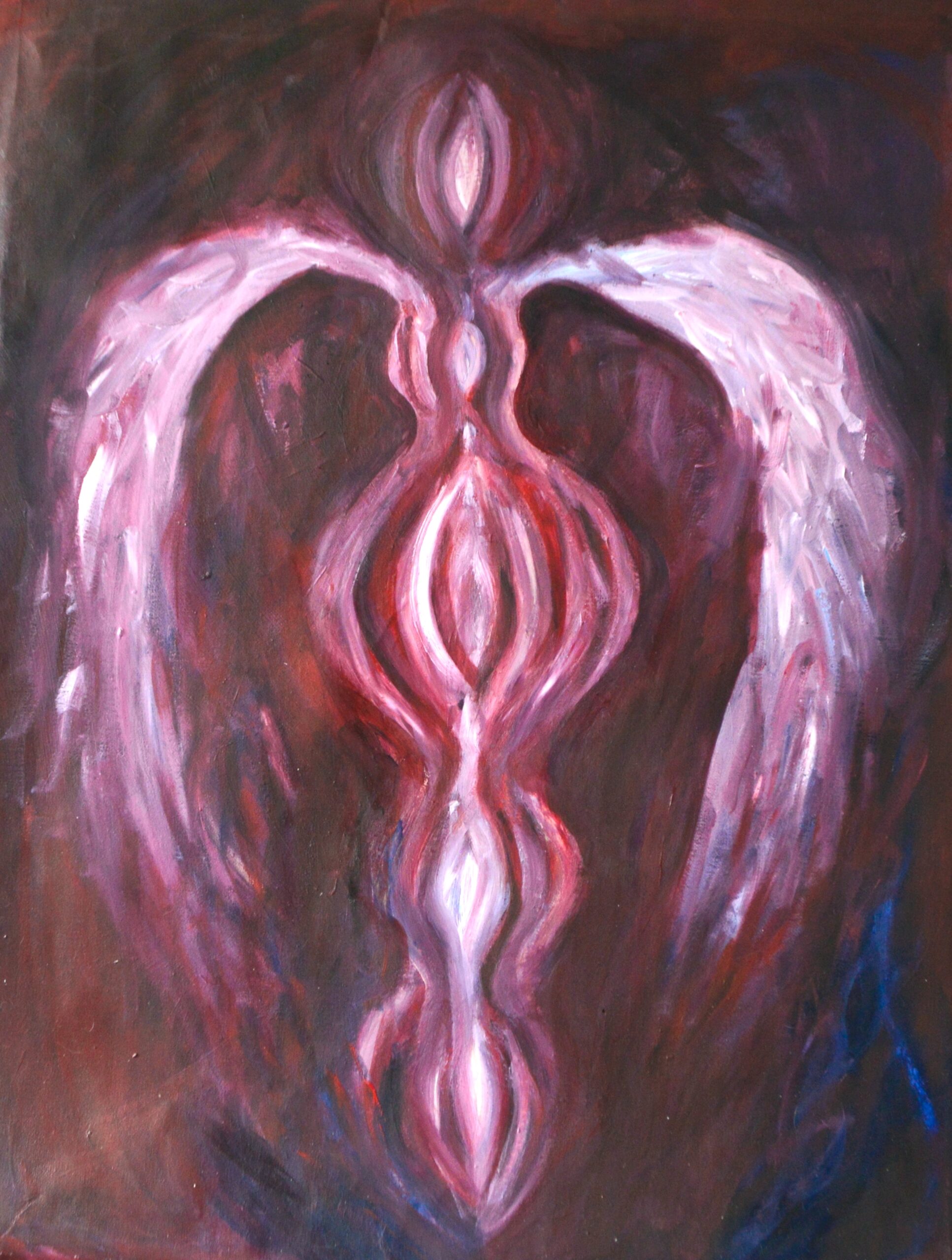 Winged, oil on canvas, 50x60cm, 2023.